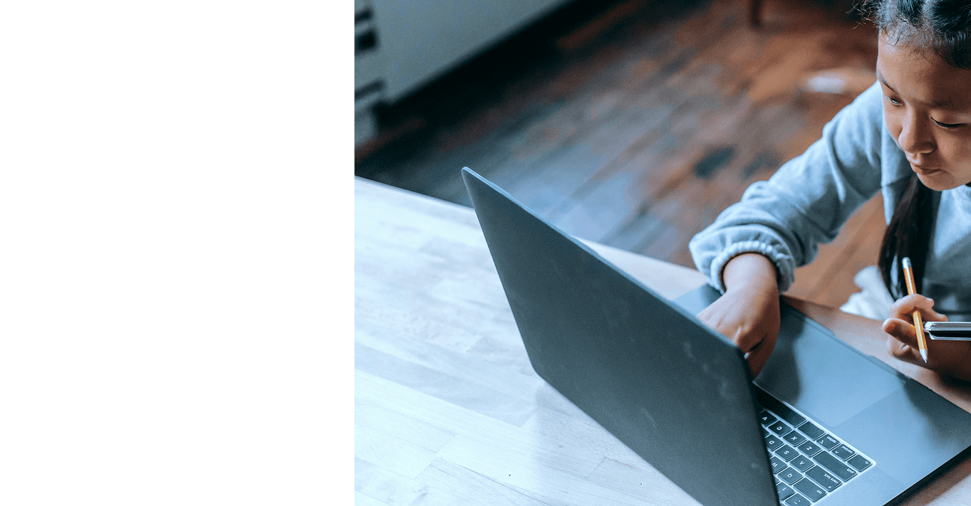 student studying